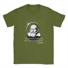 Load image into Gallery viewer, Graphic Men T Shirt Thunderbolt And Lightning Tops Galileo Distressed Astronomy Cotton Tees O Neck T-Shirt Gift Streetwear