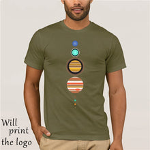 Load image into Gallery viewer, Solar System T-Shirt - Funny t shirt space astronomy fashion retro planets cool