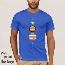 Load image into Gallery viewer, Solar System T-Shirt - Funny t shirt space astronomy fashion retro planets cool