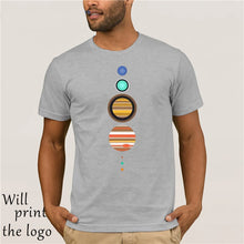 Load image into Gallery viewer, Solar System T-Shirt - Funny t shirt space astronomy fashion retro planets cool