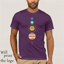 Load image into Gallery viewer, Solar System T-Shirt - Funny t shirt space astronomy fashion retro planets cool