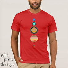 Load image into Gallery viewer, Solar System T-Shirt - Funny t shirt space astronomy fashion retro planets cool