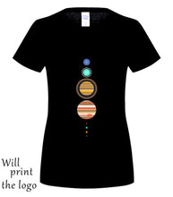 Load image into Gallery viewer, Solar System T-Shirt - Funny t shirt space astronomy fashion retro planets cool