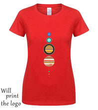 Load image into Gallery viewer, Solar System T-Shirt - Funny t shirt space astronomy fashion retro planets cool