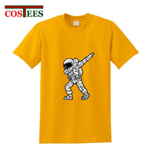 Load image into Gallery viewer, Geek Parody Dabbing Astronaut T shirt men Funny Astronaut Dab t-shirt hombre Camiseta Short Sleeve O-neck Science Astronomy Tees