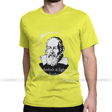 Load image into Gallery viewer, Galileo Men T Shirt Thunderbolt Lightning Very Frightening Me Astronomy Science Funny Tees Short Sleeve O Neck T-Shirts Cotton