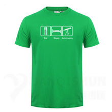 Load image into Gallery viewer, Eat Sleep Astronomy Men T Shirts Ufo Fans Tshirt Funny Design Printing T-shirts 16 Colors Pure Cotton Short sleeves Tops Tee