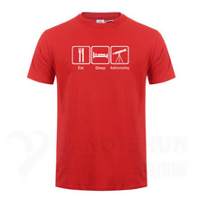 Load image into Gallery viewer, Eat Sleep Astronomy Men T Shirts Ufo Fans Tshirt Funny Design Printing T-shirts 16 Colors Pure Cotton Short sleeves Tops Tee