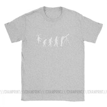 Load image into Gallery viewer, Men Funny Evolution Of Man Astronomy T-Shirt Telescope Galileo Tops O Neck Short Sleeve Clothes 100% Cotton Tees Printed T Shirt