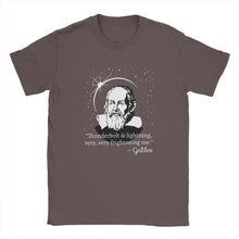 Load image into Gallery viewer, Graphic Men T Shirt Thunderbolt And Lightning Tops Galileo Distressed Astronomy Cotton Tees O Neck T-Shirt Gift Streetwear
