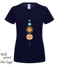 Load image into Gallery viewer, Solar System T-Shirt - Funny t shirt space astronomy fashion retro planets cool
