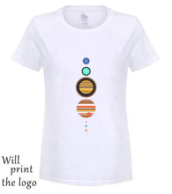 Load image into Gallery viewer, Solar System T-Shirt - Funny t shirt space astronomy fashion retro planets cool
