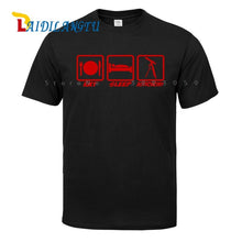 Load image into Gallery viewer, EAT SLEEP ASTRONOMY UFO NEW Men T SHIRTS Funny Design Printing 100% Cotton Top Tees Customized
