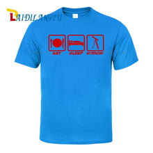 Load image into Gallery viewer, EAT SLEEP ASTRONOMY UFO NEW Men T SHIRTS Funny Design Printing 100% Cotton Top Tees Customized
