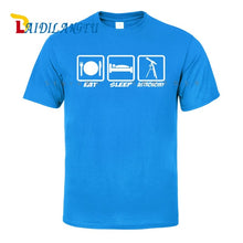 Load image into Gallery viewer, EAT SLEEP ASTRONOMY UFO NEW Men T SHIRTS Funny Design Printing 100% Cotton Top Tees Customized
