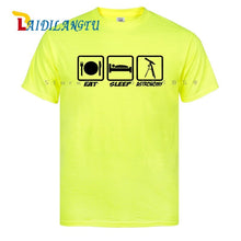 Load image into Gallery viewer, EAT SLEEP ASTRONOMY UFO NEW Men T SHIRTS Funny Design Printing 100% Cotton Top Tees Customized
