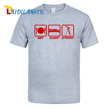 Load image into Gallery viewer, EAT SLEEP ASTRONOMY UFO NEW Men T SHIRTS Funny Design Printing 100% Cotton Top Tees Customized
