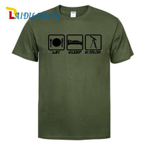 Load image into Gallery viewer, EAT SLEEP ASTRONOMY UFO NEW Men T SHIRTS Funny Design Printing 100% Cotton Top Tees Customized
