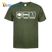 Load image into Gallery viewer, EAT SLEEP ASTRONOMY UFO NEW Men T SHIRTS Funny Design Printing 100% Cotton Top Tees Customized
