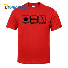 Load image into Gallery viewer, EAT SLEEP ASTRONOMY UFO NEW Men T SHIRTS Funny Design Printing 100% Cotton Top Tees Customized
