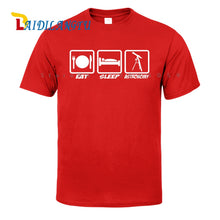 Load image into Gallery viewer, EAT SLEEP ASTRONOMY UFO NEW Men T SHIRTS Funny Design Printing 100% Cotton Top Tees Customized
