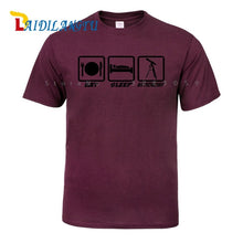 Load image into Gallery viewer, EAT SLEEP ASTRONOMY UFO NEW Men T SHIRTS Funny Design Printing 100% Cotton Top Tees Customized
