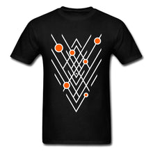 Load image into Gallery viewer, Printed Geometric Astronomy Lines Tops Shirts for Men New Design Summer Crewneck 100% Cotton Short Sleeve T-shirts Clothing
