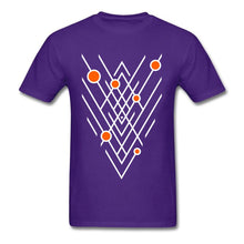 Load image into Gallery viewer, Printed Geometric Astronomy Lines Tops Shirts for Men New Design Summer Crewneck 100% Cotton Short Sleeve T-shirts Clothing
