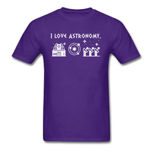 Load image into Gallery viewer, I Love Astronomy Tshirt Men Top T-shirts Printed Graphic Tee T Shirt 2018 Hot Sale O-Neck Normal Clothes Black 100% Cotton
