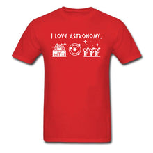 Load image into Gallery viewer, I Love Astronomy Tshirt Men Top T-shirts Printed Graphic Tee T Shirt 2018 Hot Sale O-Neck Normal Clothes Black 100% Cotton
