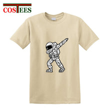 Load image into Gallery viewer, Geek Parody Dabbing Astronaut T shirt men Funny Astronaut Dab t-shirt hombre Camiseta Short Sleeve O-neck Science Astronomy Tees
