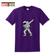 Load image into Gallery viewer, Geek Parody Dabbing Astronaut T shirt men Funny Astronaut Dab t-shirt hombre Camiseta Short Sleeve O-neck Science Astronomy Tees
