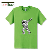 Load image into Gallery viewer, Geek Parody Dabbing Astronaut T shirt men Funny Astronaut Dab t-shirt hombre Camiseta Short Sleeve O-neck Science Astronomy Tees
