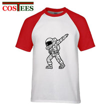 Load image into Gallery viewer, Geek Parody Dabbing Astronaut T shirt men Funny Astronaut Dab t-shirt hombre Camiseta Short Sleeve O-neck Science Astronomy Tees
