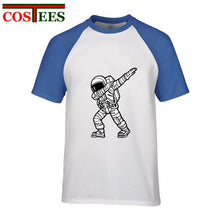 Load image into Gallery viewer, Geek Parody Dabbing Astronaut T shirt men Funny Astronaut Dab t-shirt hombre Camiseta Short Sleeve O-neck Science Astronomy Tees
