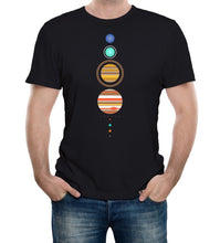 Load image into Gallery viewer, Solar System T-Shirt - Funny t shirt space astronomy fashion retro planets cool
