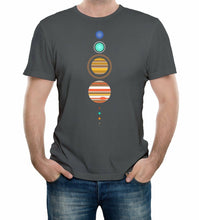 Load image into Gallery viewer, Solar System T-Shirt - Funny t shirt space astronomy fashion retro planets cool
