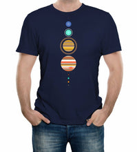 Load image into Gallery viewer, Solar System T-Shirt - Funny t shirt space astronomy fashion retro planets cool
