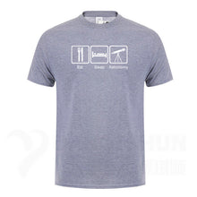 Load image into Gallery viewer, Eat Sleep Astronomy Men T Shirts Ufo Fans Tshirt Funny Design Printing T-shirts 16 Colors Pure Cotton Short sleeves Tops Tee
