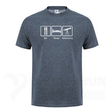 Load image into Gallery viewer, Eat Sleep Astronomy Men T Shirts Ufo Fans Tshirt Funny Design Printing T-shirts 16 Colors Pure Cotton Short sleeves Tops Tee

