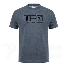 Load image into Gallery viewer, Eat Sleep Astronomy Men T Shirts Ufo Fans Tshirt Funny Design Printing T-shirts 16 Colors Pure Cotton Short sleeves Tops Tee
